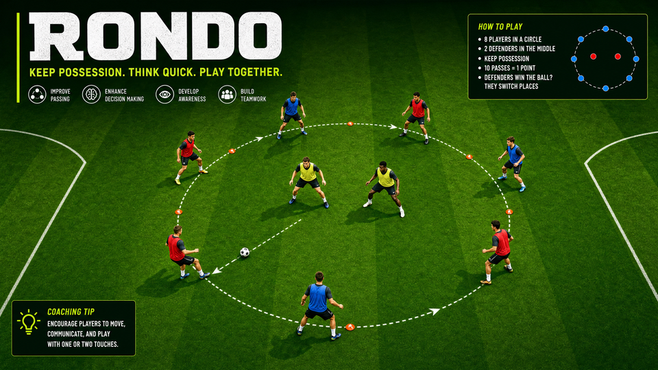 Mastering the 8v2 Rondo: High-Intensity Passing and Possession
