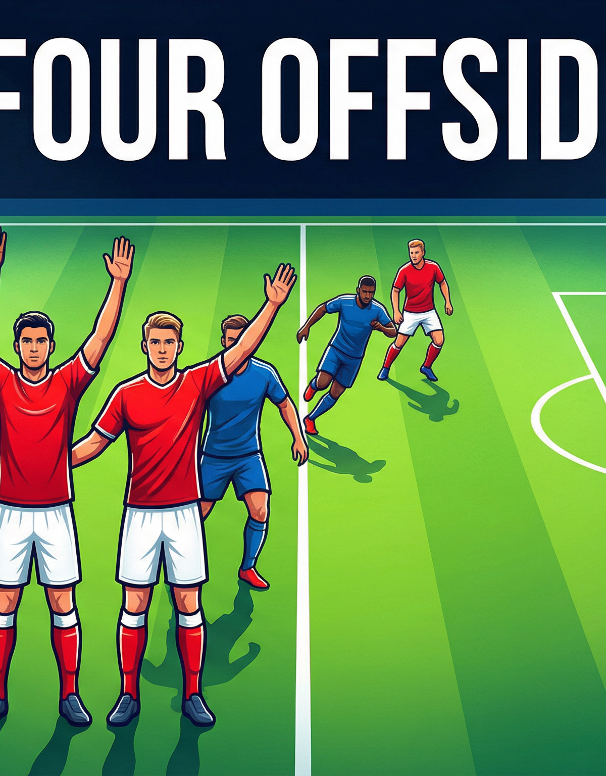 Back-Four Offside Trap: Defensive Line Coordination Drill