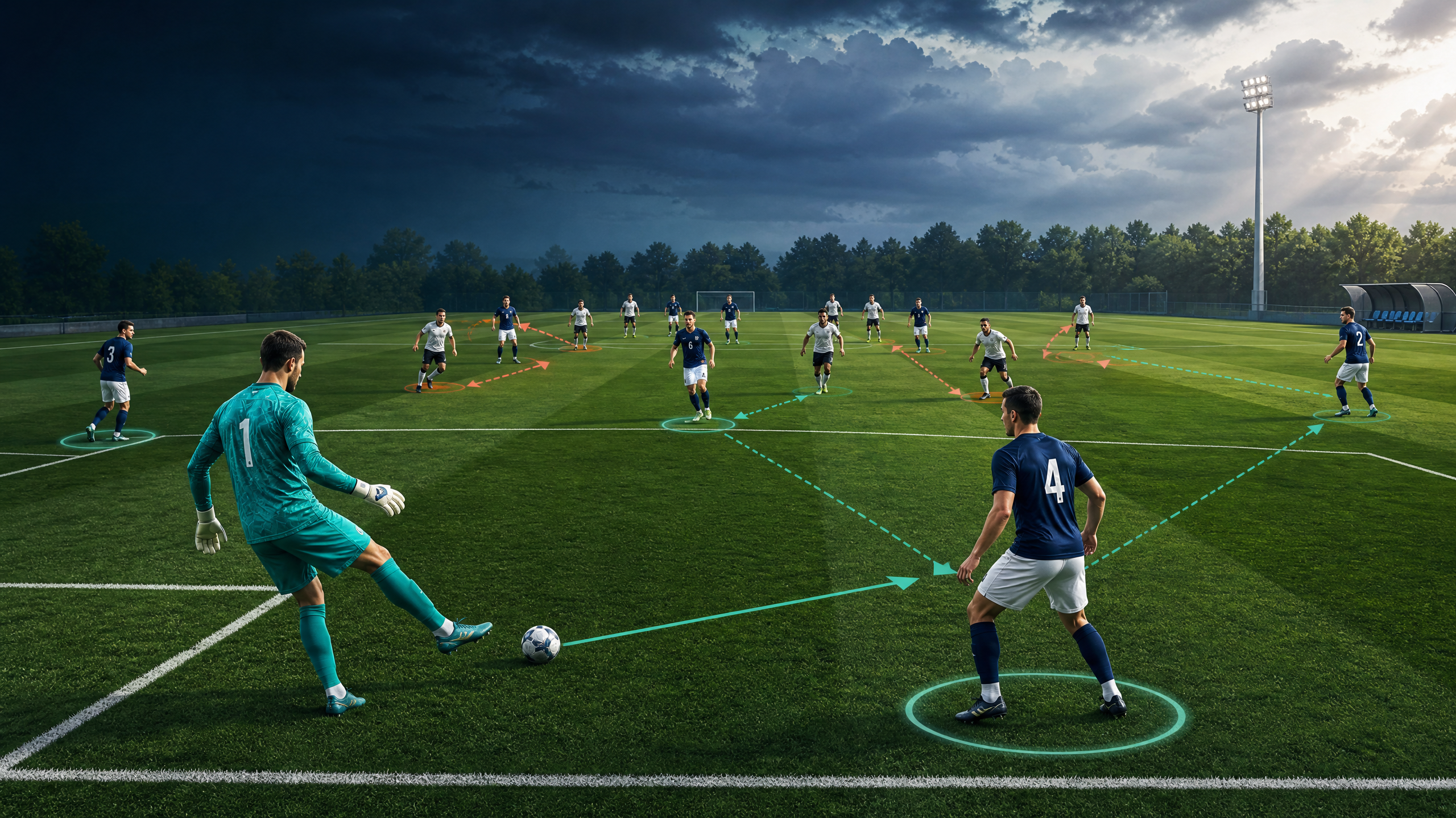 Build-Up From the Back: Beat a High Press with a 1–4–3–3