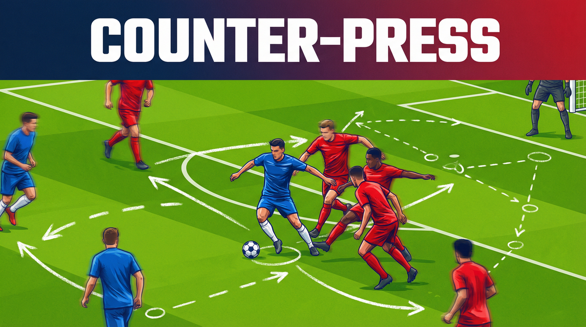 Counter-Pressing After Possession Loss: Win the Ball Back in 5 Seconds