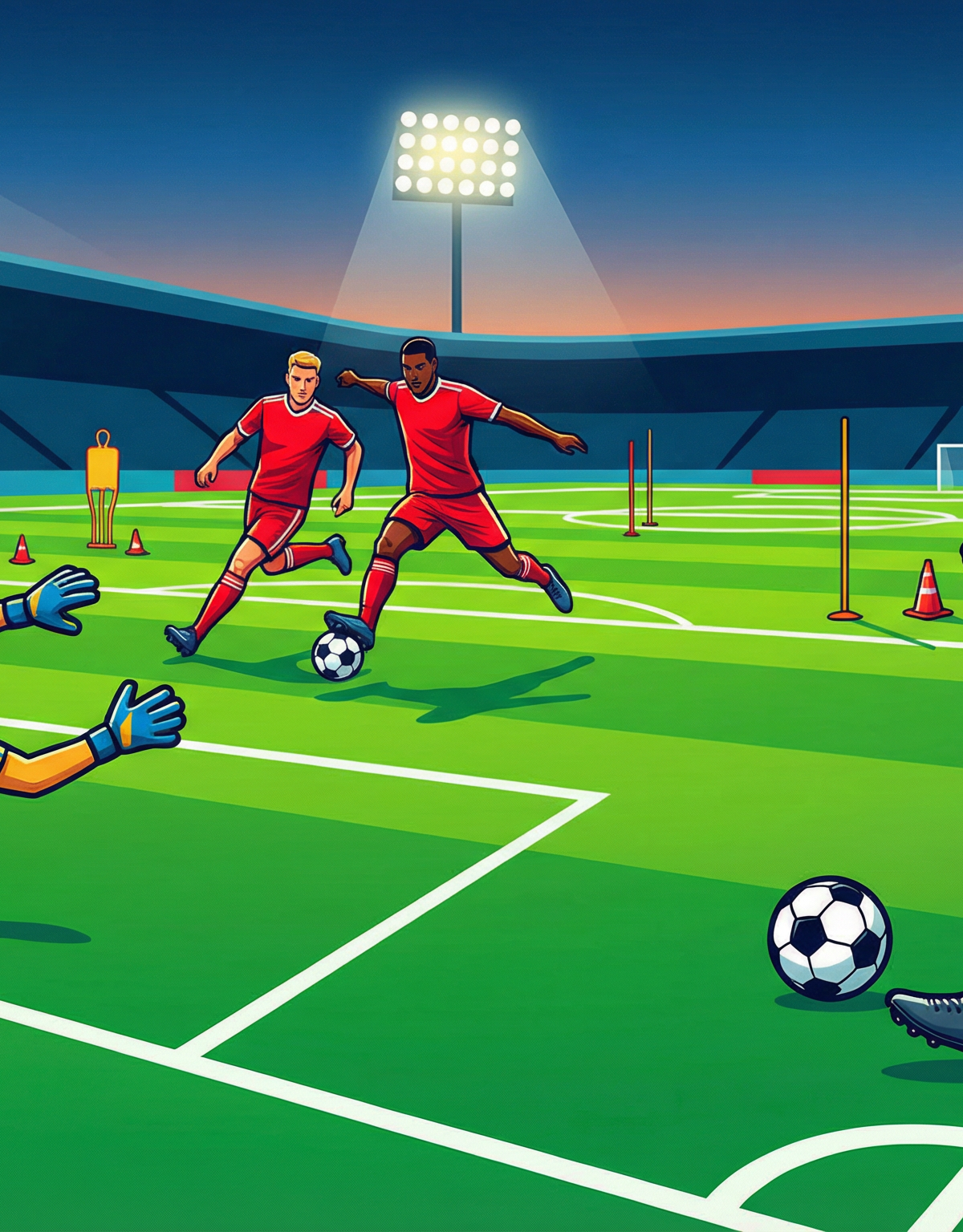 Mastering the Final Third: A Dynamic Crossing and Finishing Drill