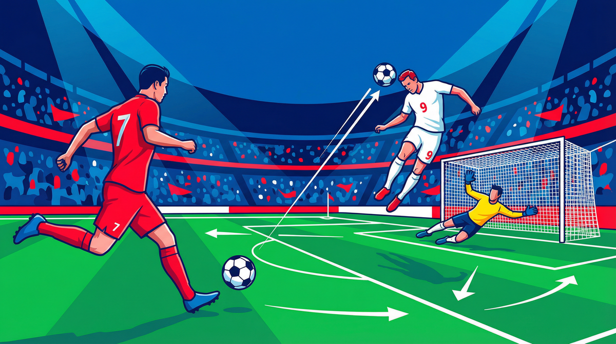 Wide Attack Crossing & Finishing: Deliver, Move, Convert