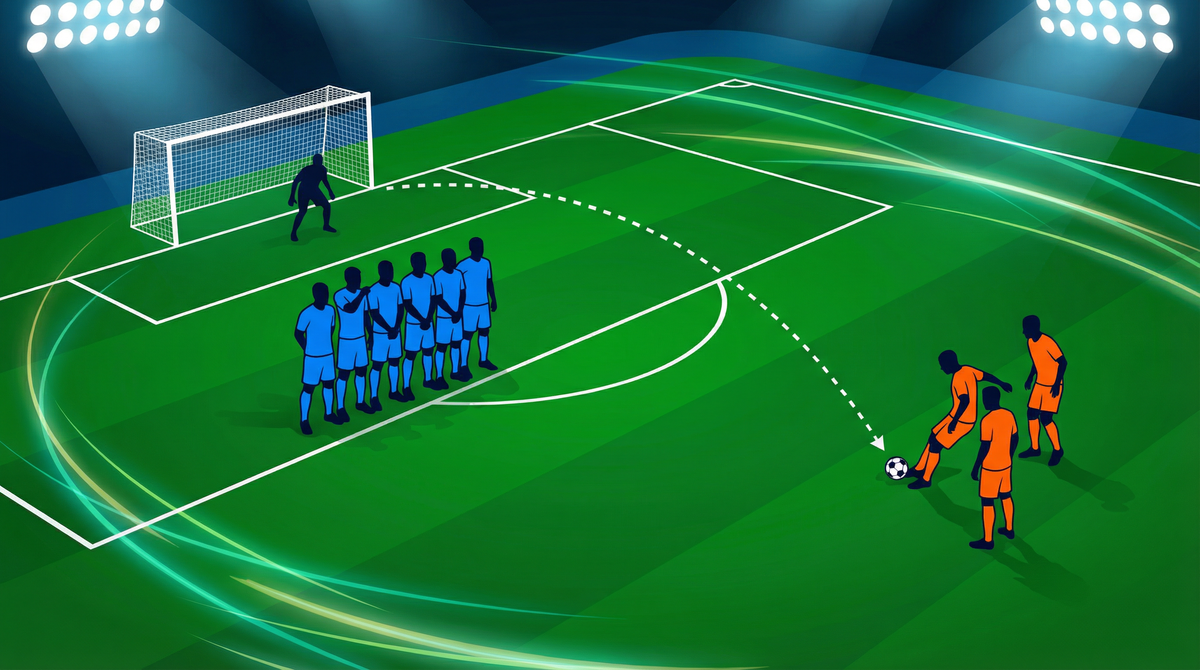 The Decoy Curve: Direct Free Kick Set Play