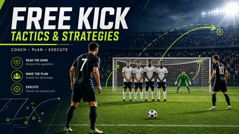 Direct Free Kick: Wall Disruption and Near-Post Delivery