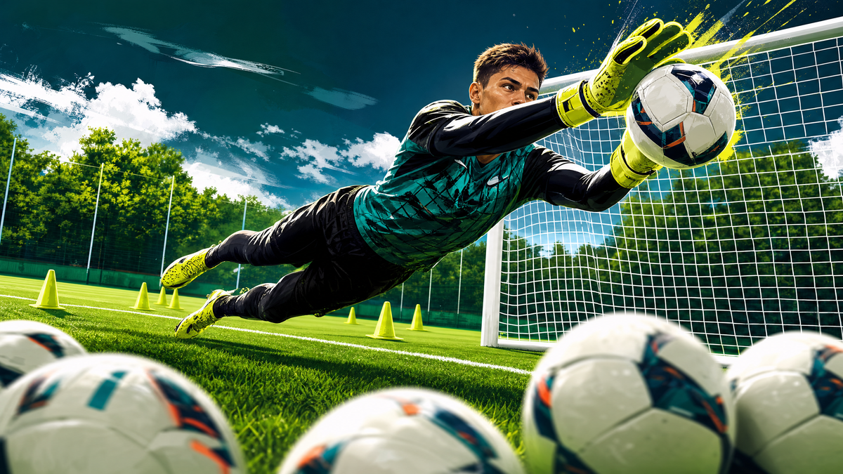 Elite Goalkeeper Shot-Stopping & Recovery Drill