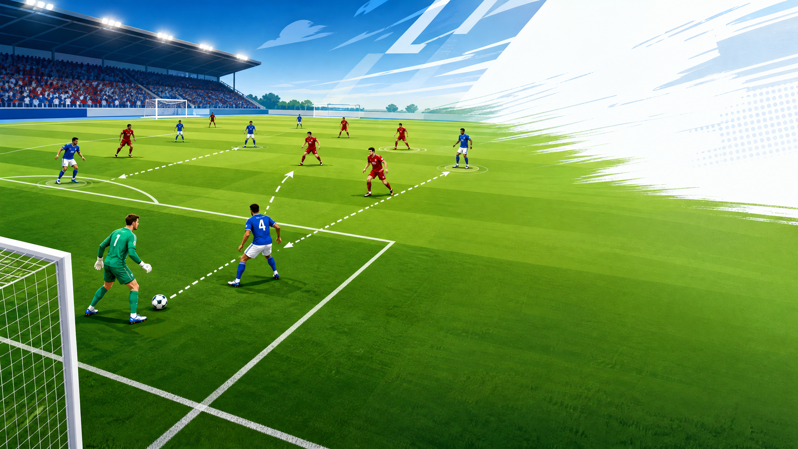 Goal-Kick Build-Up: Draw, Fix and Release Beyond the First Press