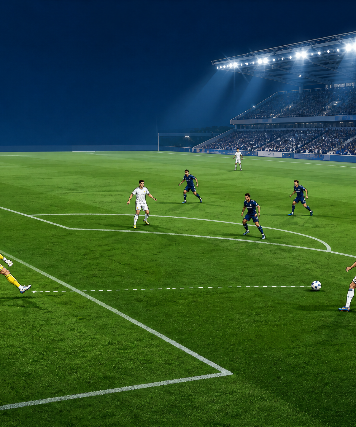 Goal-Kick Build-Up: Create the First Free Player and Play Through the Press