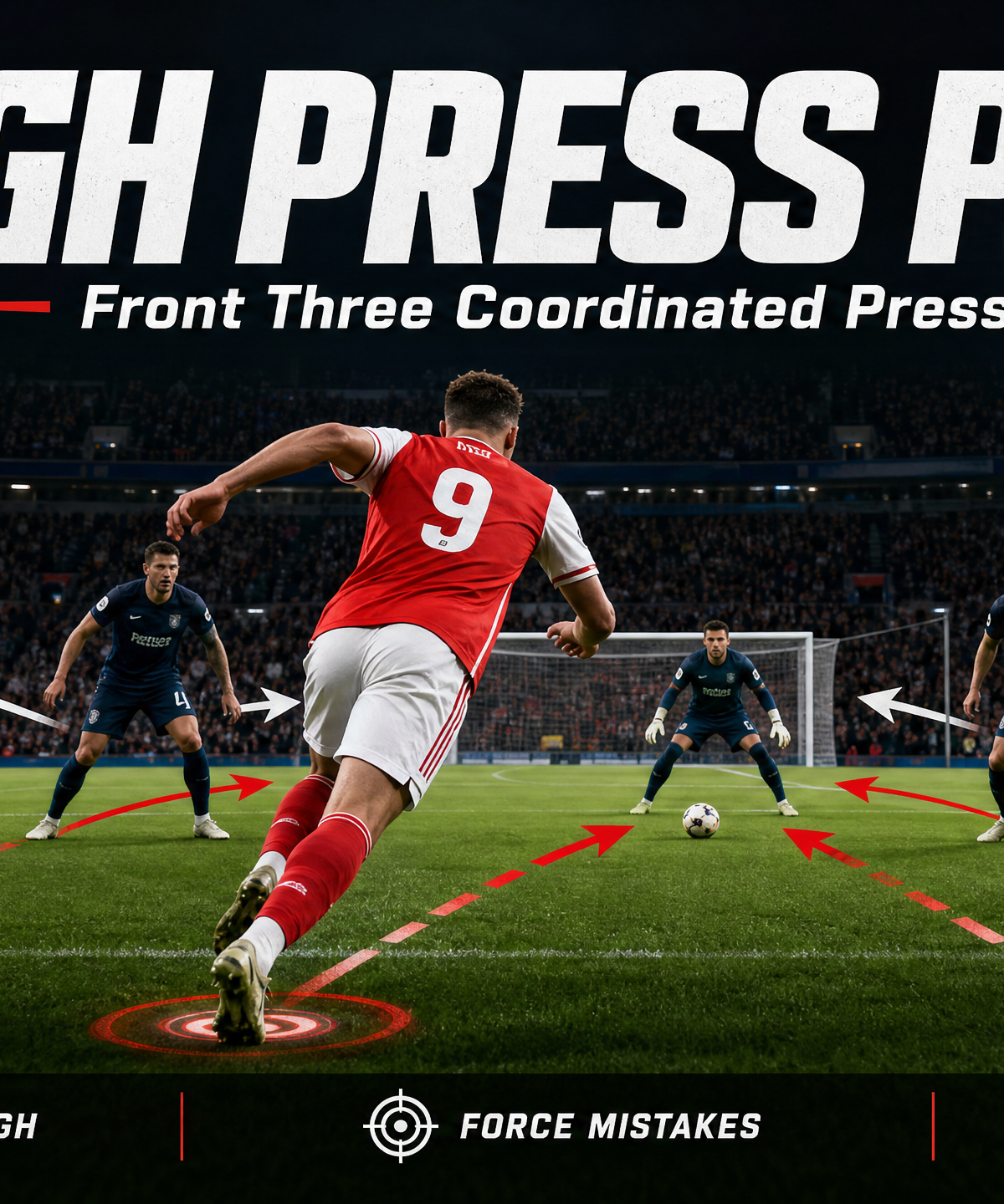 High Press Play: Coordinated Front Three Execution