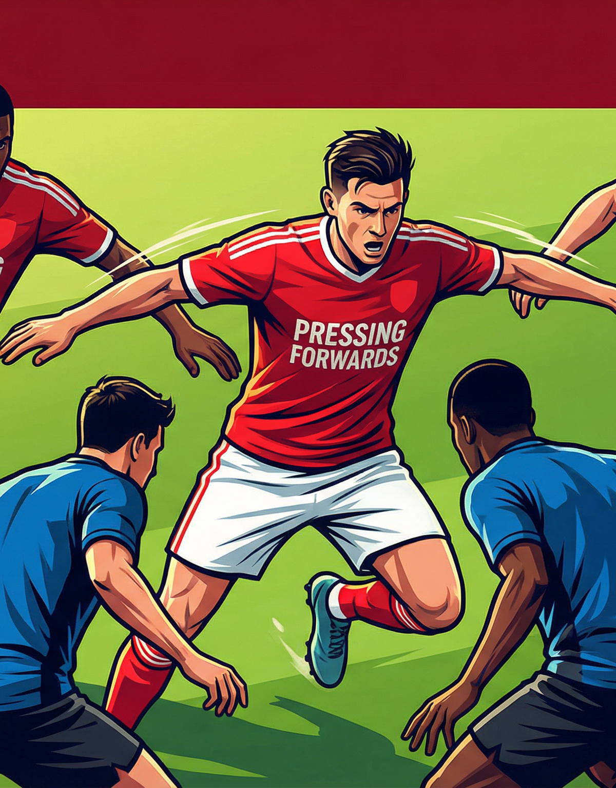 High Press Play from Front Three: The Wide Trap