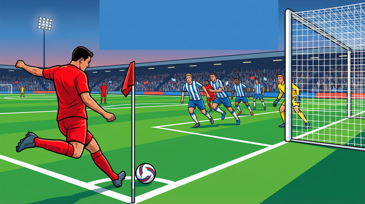 Near-Post Corner Kick: The Driven Flick-On Set Play