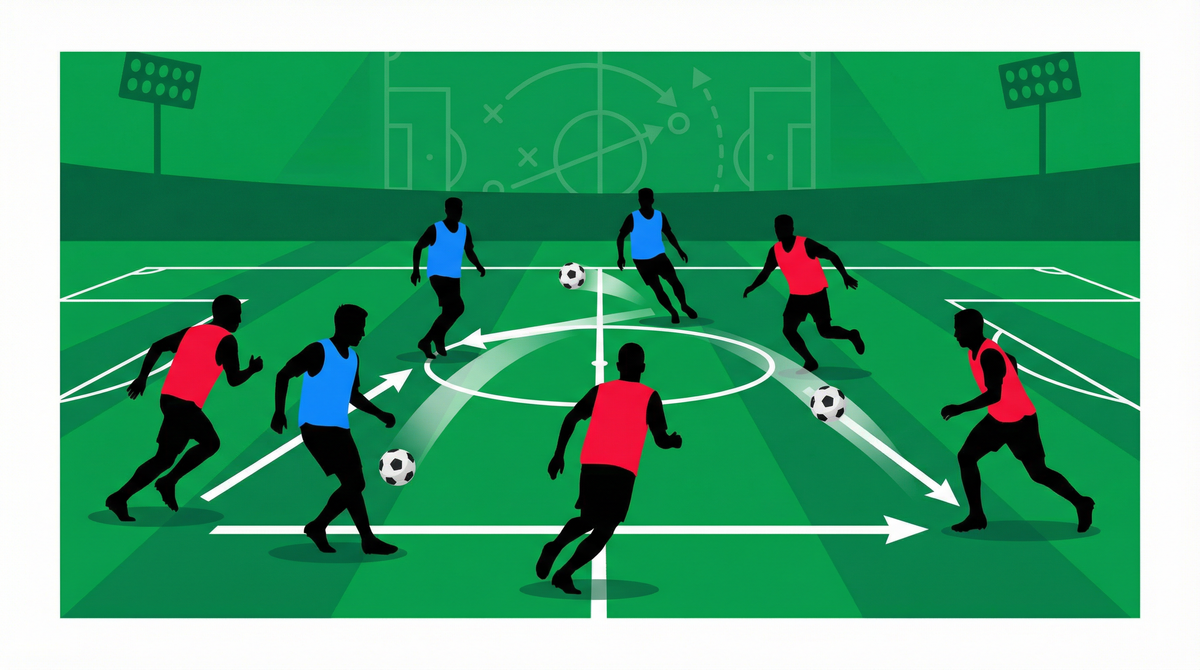 One-Touch Passing Combination Drill: The Triangle Interchange