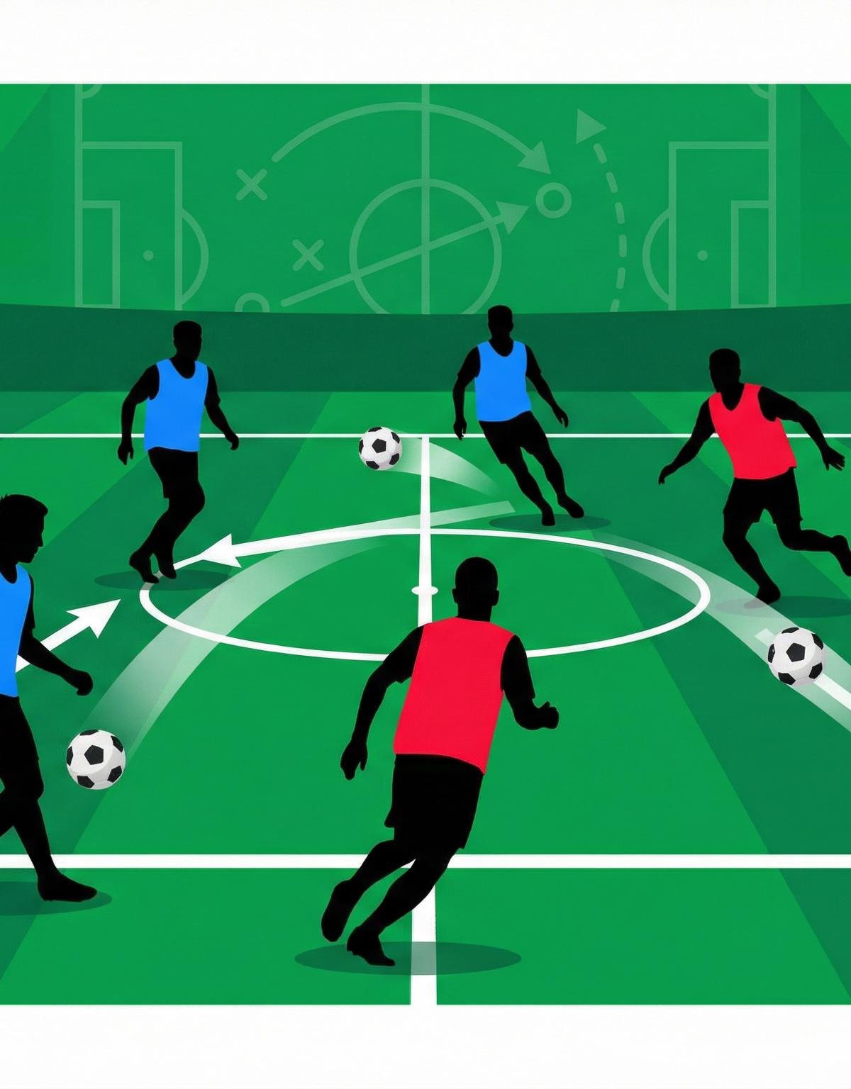 One-Touch Passing Combination Drill: The Triangle Interchange