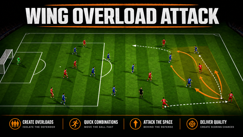 The Right Flank Wing Overload: Breaking Down Low Blocks