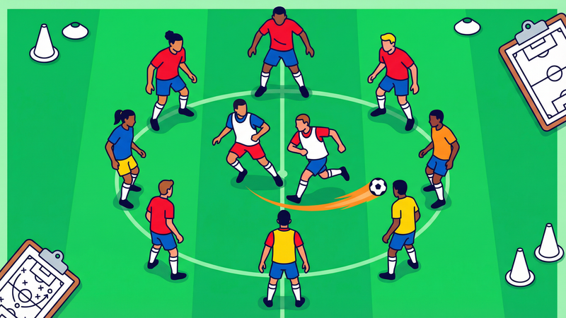 Rondo Passing & Possession Drill: The 6v2 Foundation