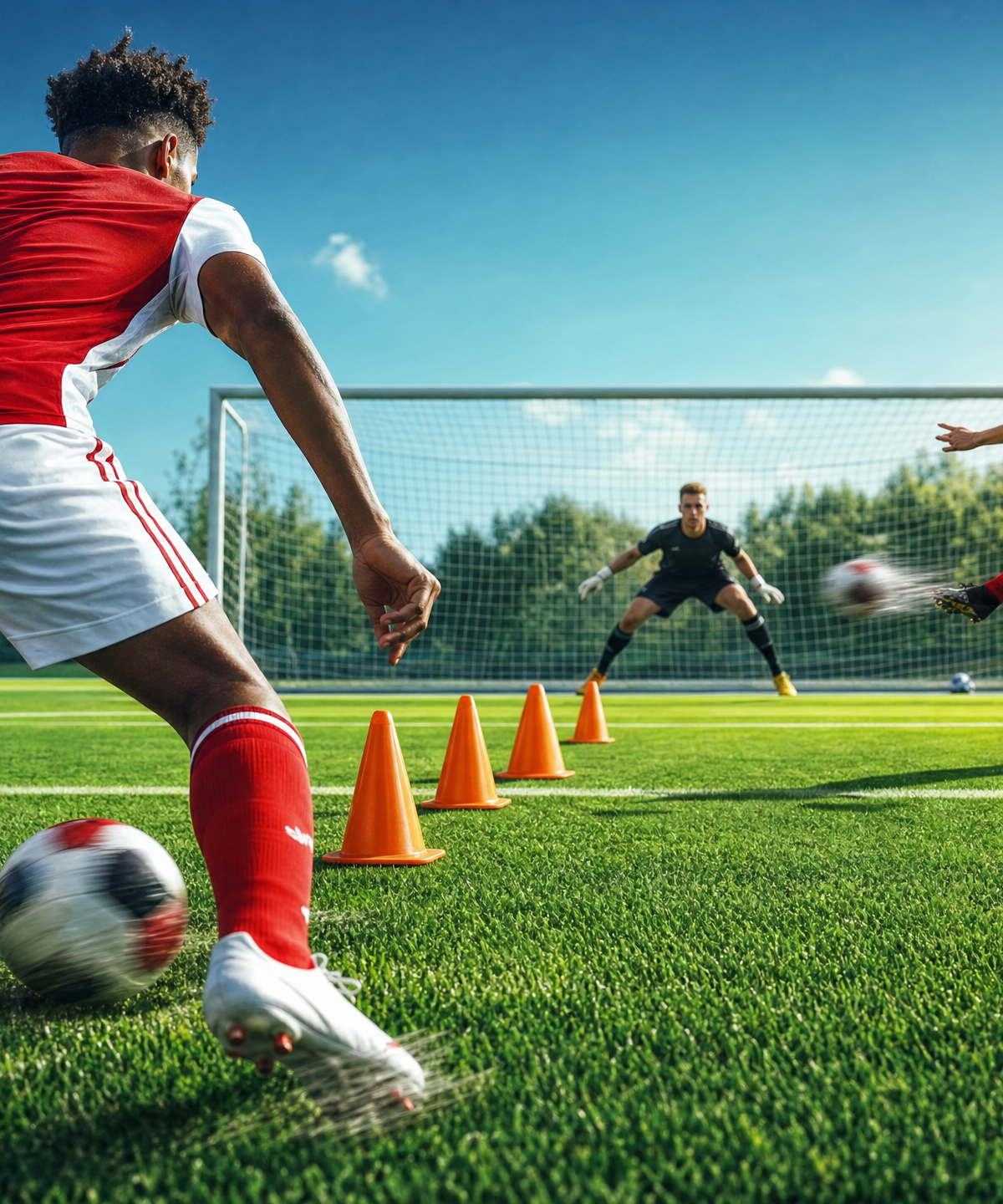 Slalom Dribble & Precision Finishing: The Ultimate Attacking Drill