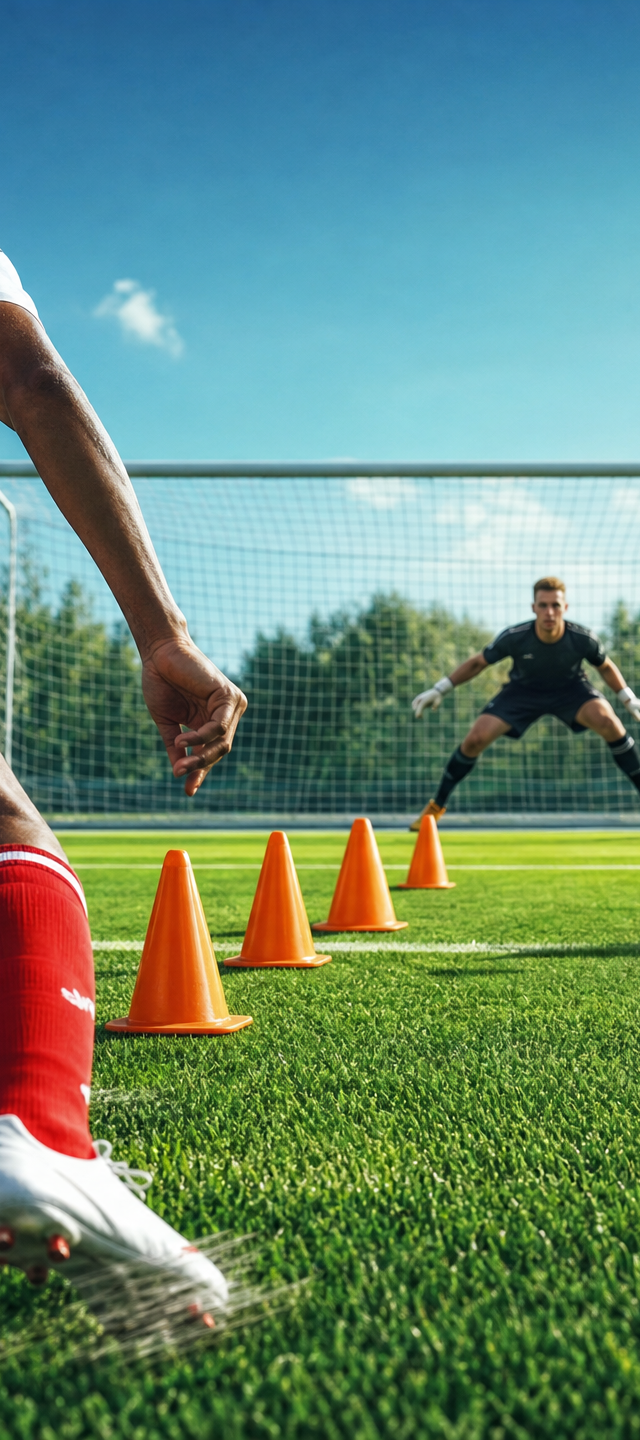 Slalom Dribble & Precision Finishing: The Ultimate Attacking Drill ...