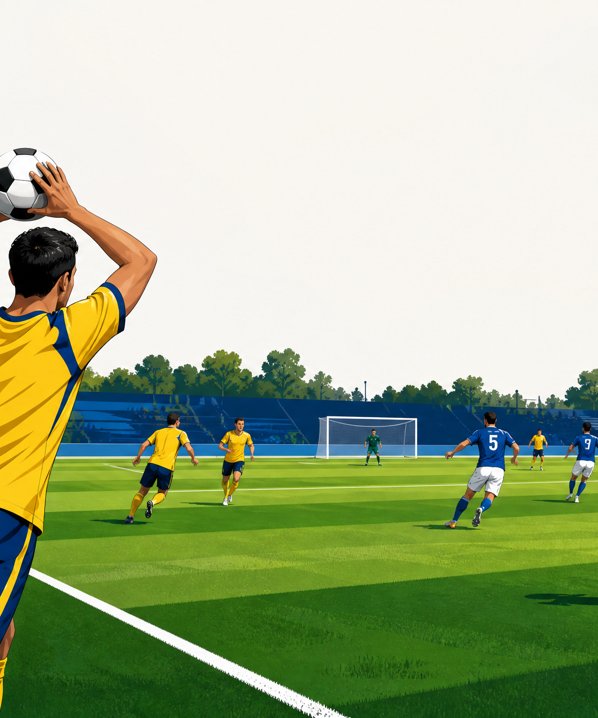The 'Slingshot': Throw-In Play for Quick Midfield Advantage