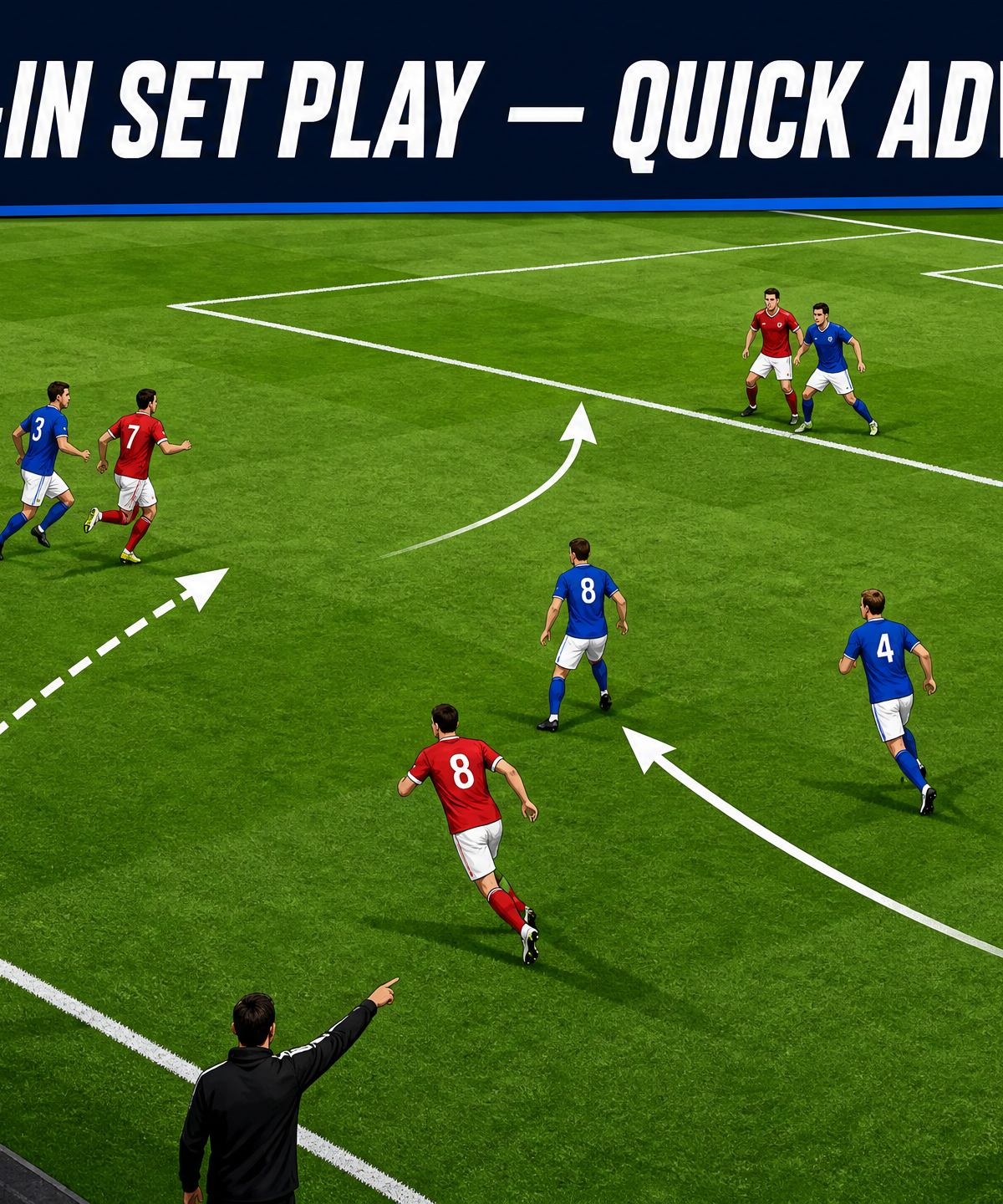 Throw-In Set Play: The Quick Advantage Third-Man Run
