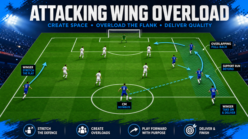 Wing Overload Attacking Play: Mastering the 3v2 Wide Advantage