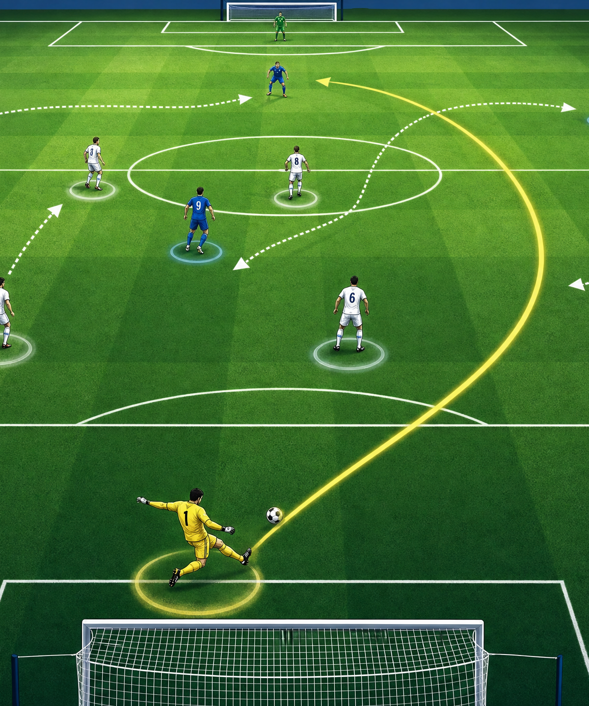 Goal Kick Build-Up Play: Playing Out From The Back