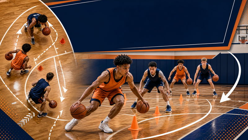 High-Intensity 5-Station Ball Handling Circuit