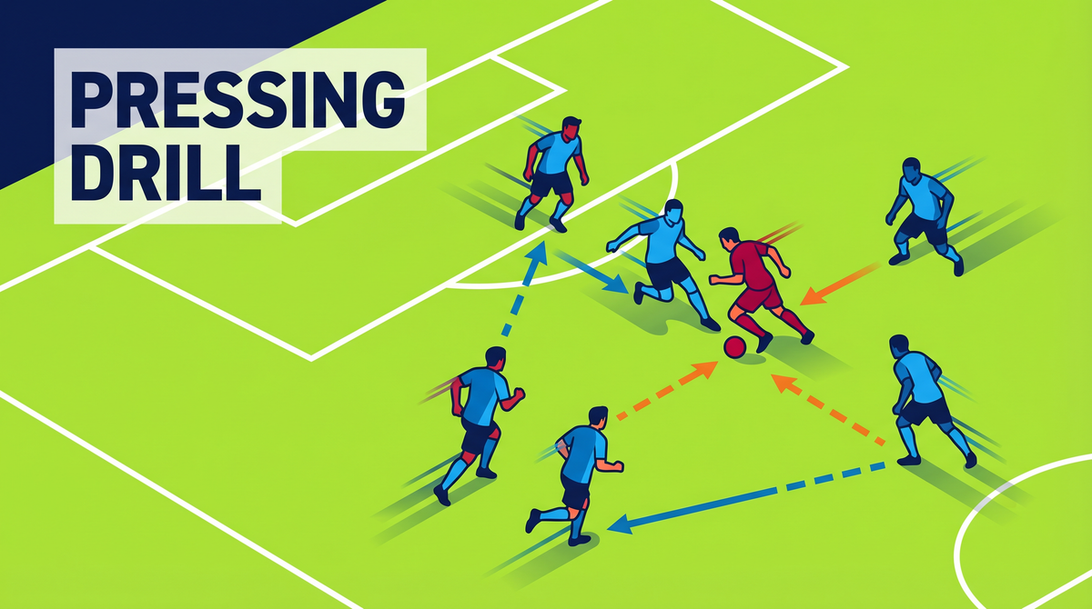 High-Intensity Pressing Trigger and Recovery Drill