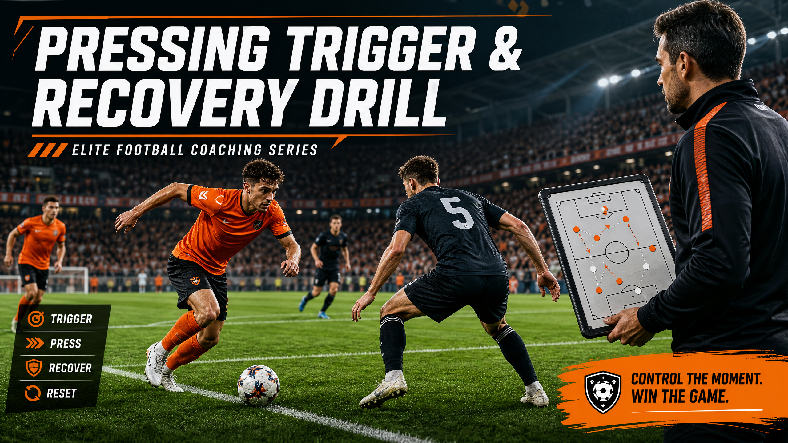 High-Intensity Pressing Trigger & Recovery Drill