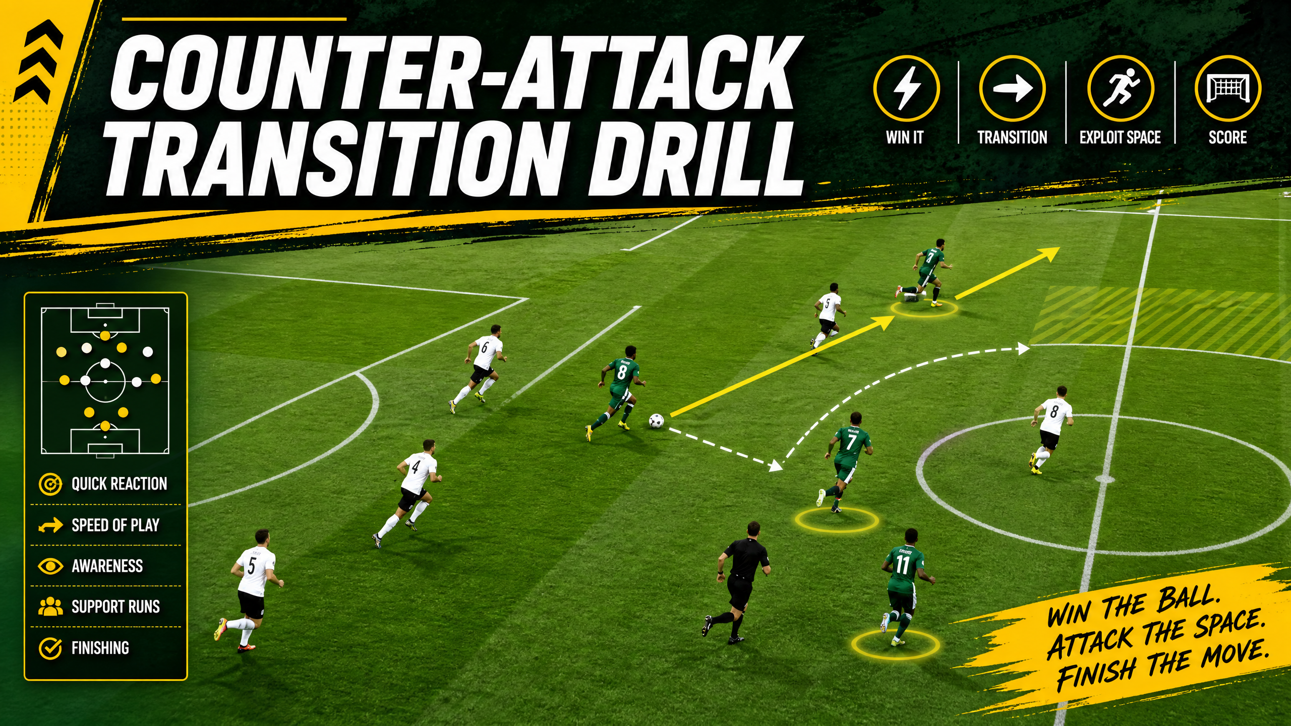 High-Speed Counter-Attack: The 8v5 Transition Drill