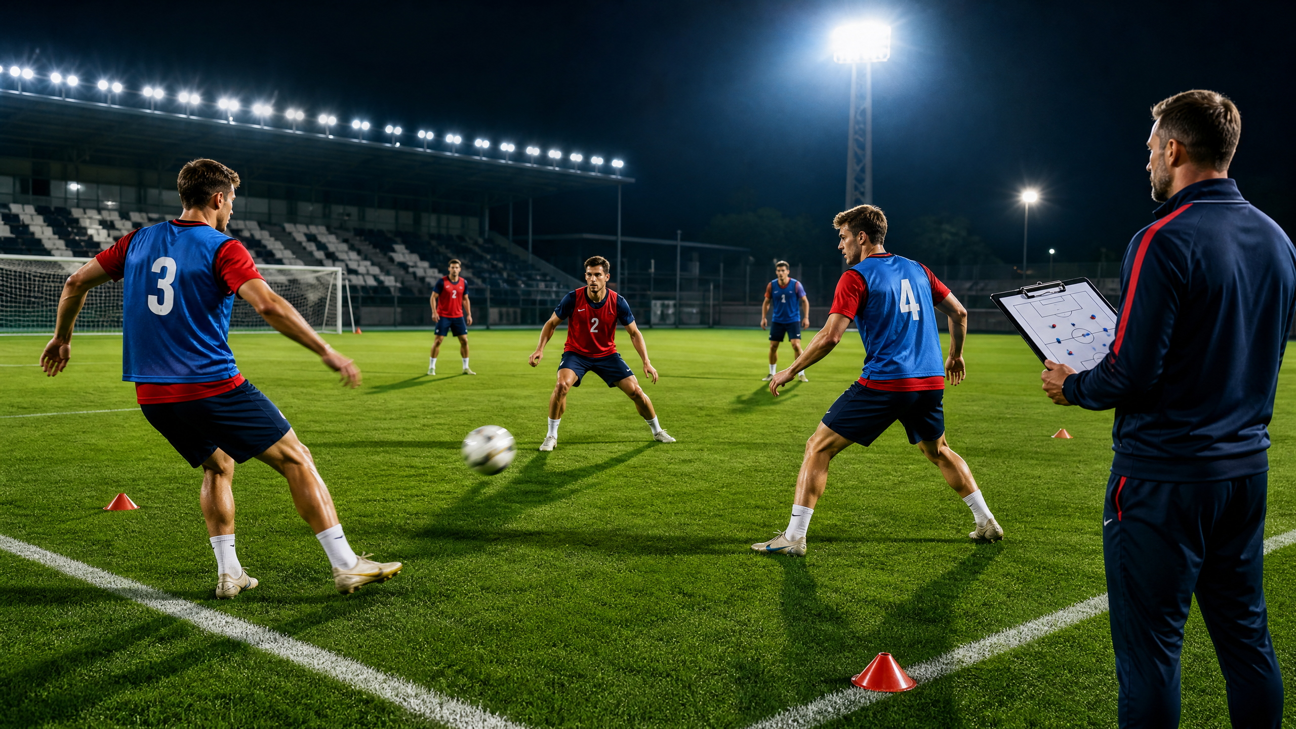 High-Tempo One-Touch Passing Combination Drill