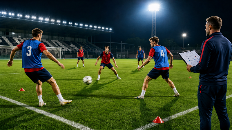 High-Tempo One-Touch Passing Combination Drill