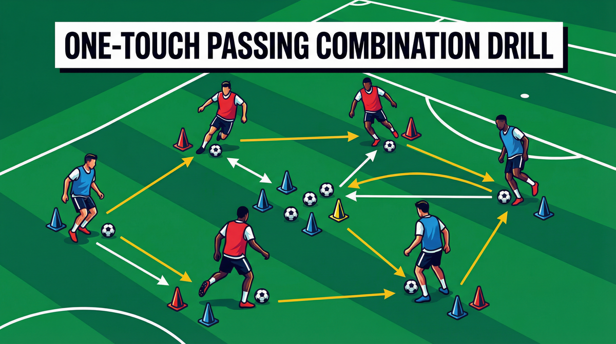High-Tempo One-Touch Passing Combination & Rondo