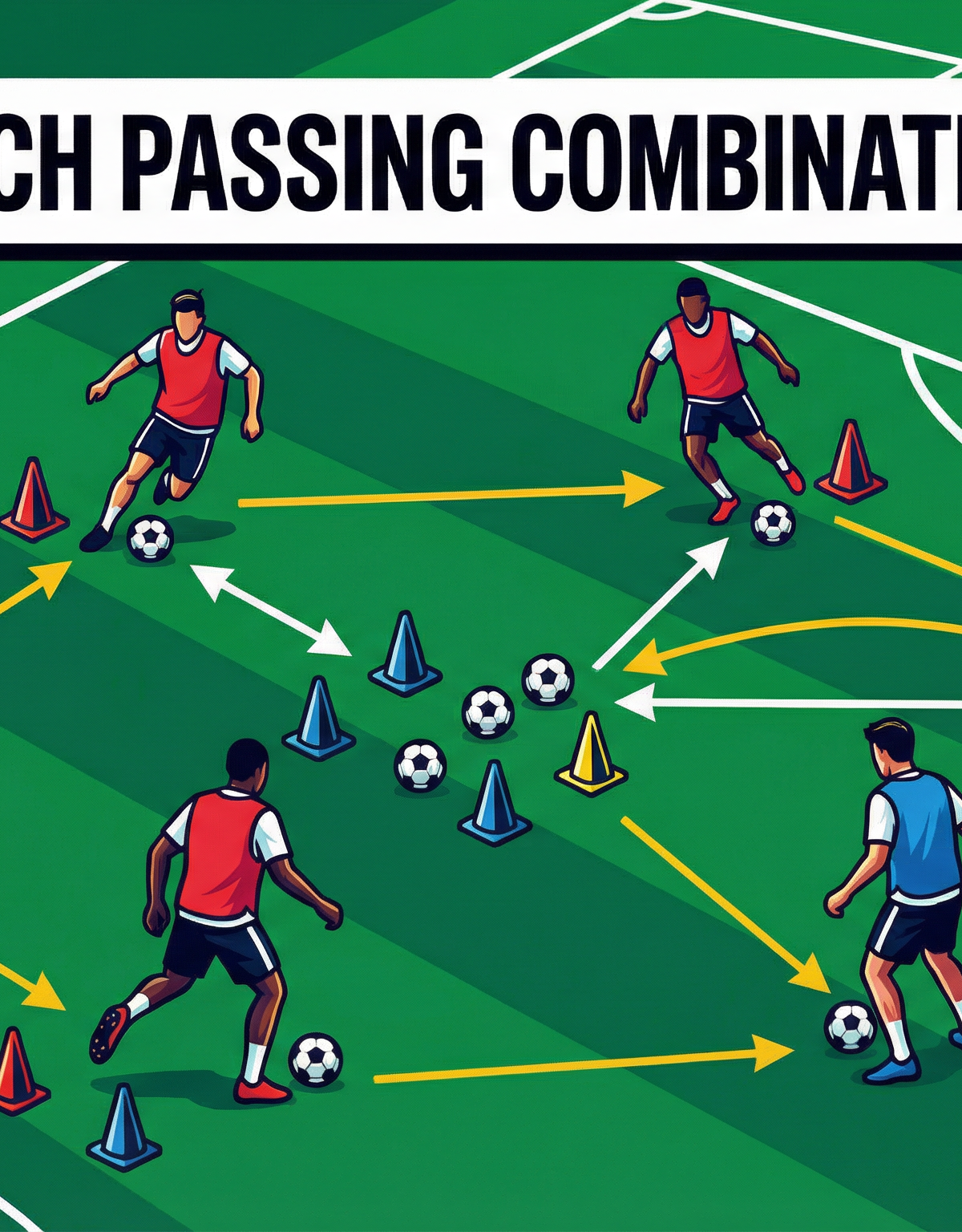 High-Tempo One-Touch Passing Combination & Rondo
