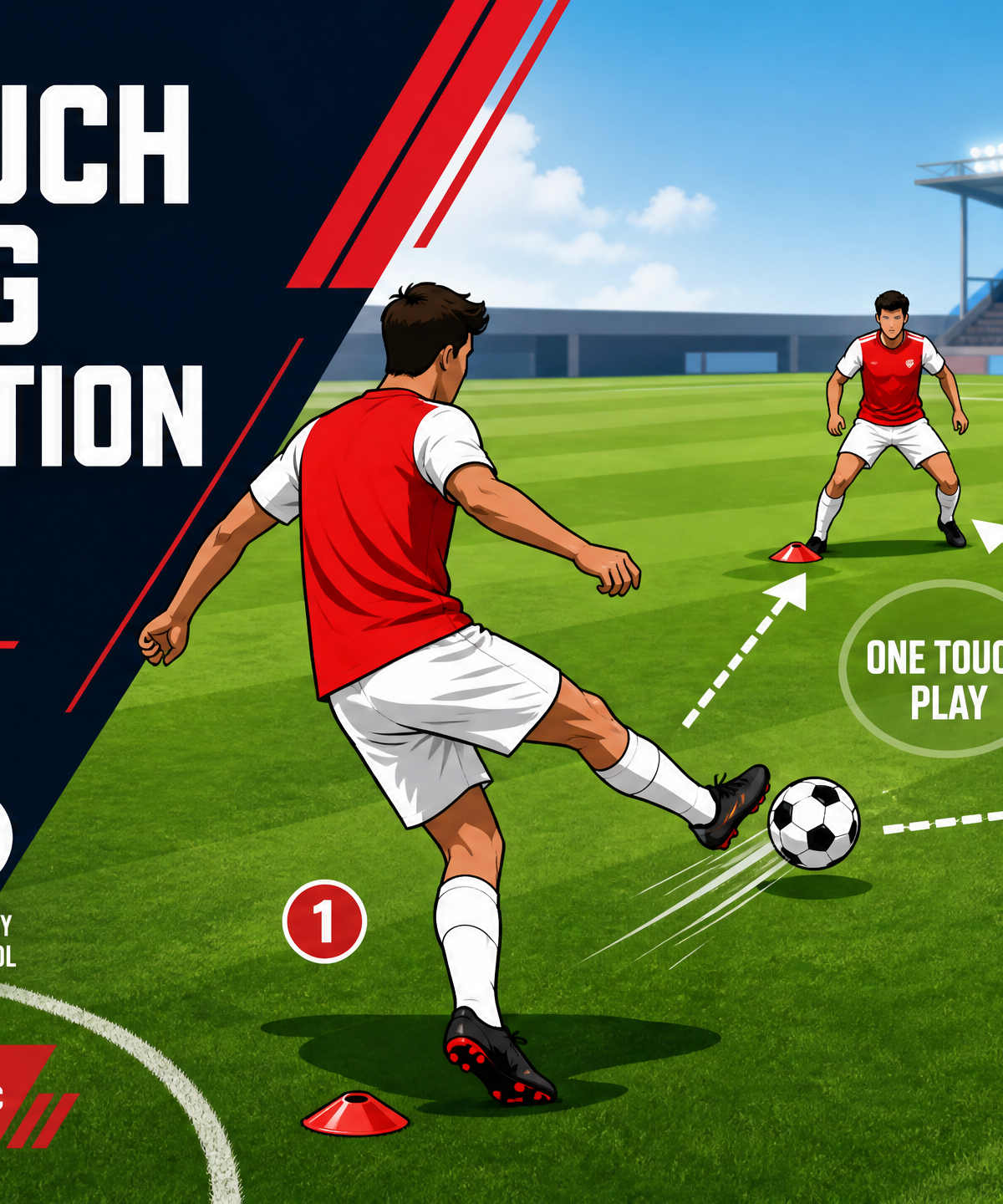 High-Tempo Triangular & Diamond One-Touch Passing Combinations