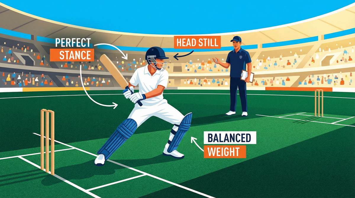 Master the Crease: Comprehensive Batting Stance & Footwork Drill
