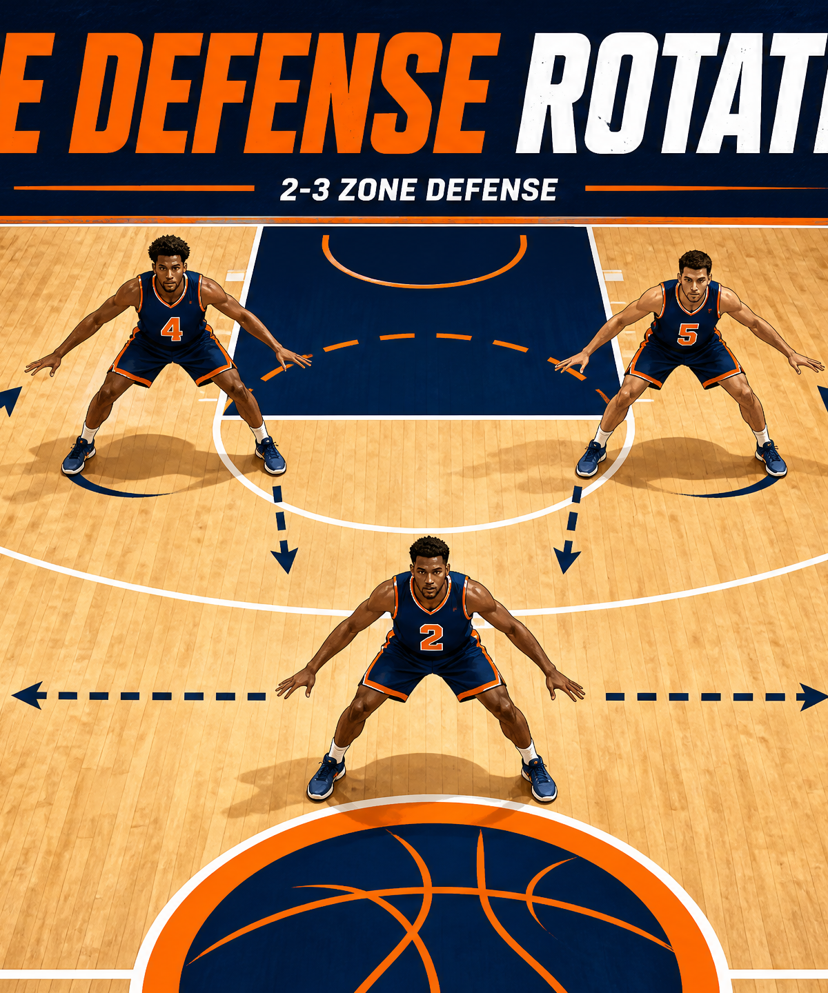Mastering the 2-3 Zone Defense: Rotations and Principles