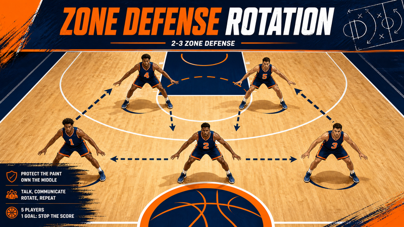 Mastering the 2-3 Zone Defense: Rotations and Principles