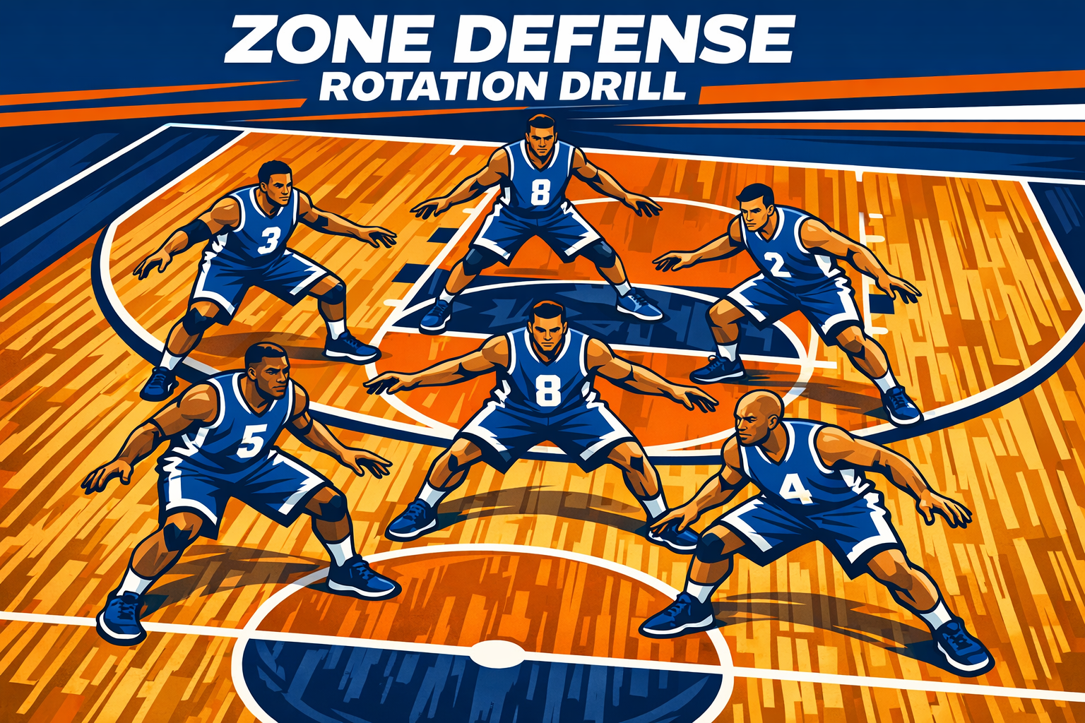 Mastering the 2-3 Zone Defense: Core Rotations and Slides