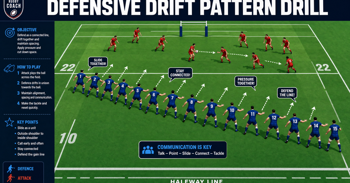 Rugby Defensive Patterns.pdf Mastering the Defensive Drift Pattern | Vanta Sports