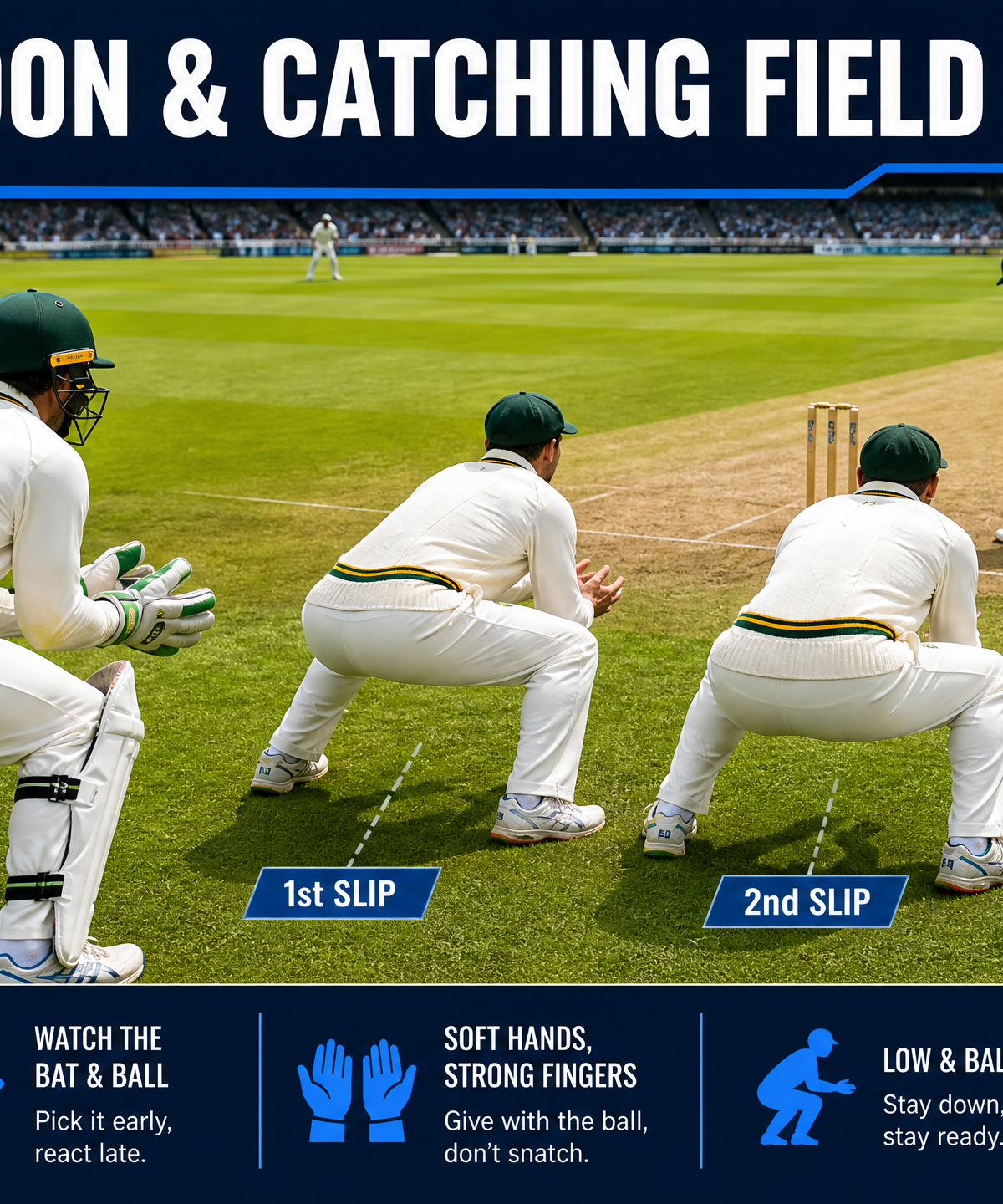 Mastering the Slip Cordon: Positioning, Stance, and Catching Field Setup