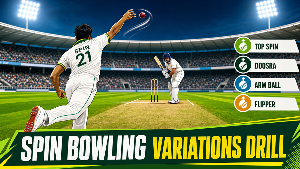 Mastering Spin Bowling Variations: The Mystery Spinner Drill