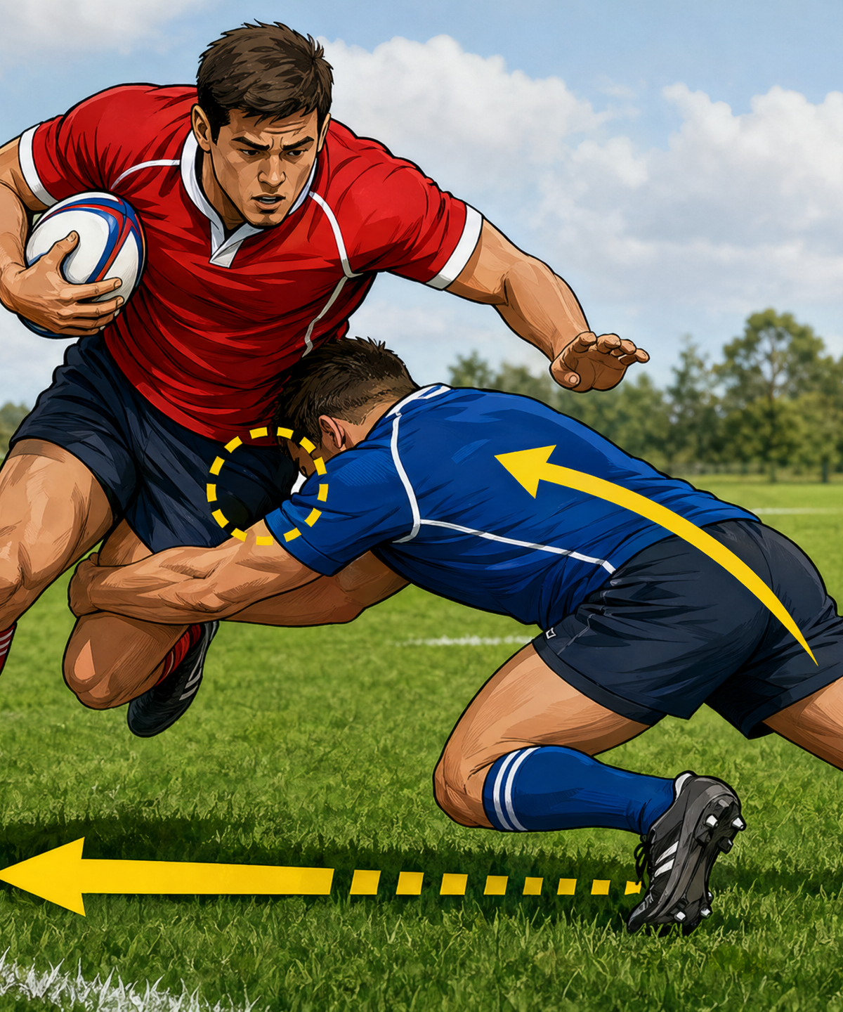 Mastering the Chop: Body Height & Tackle Technique Drill