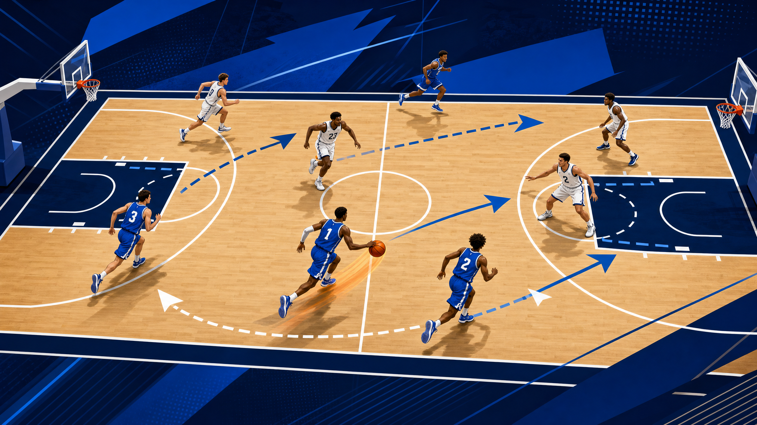 The 'Middle Relay' Full Court Press Break