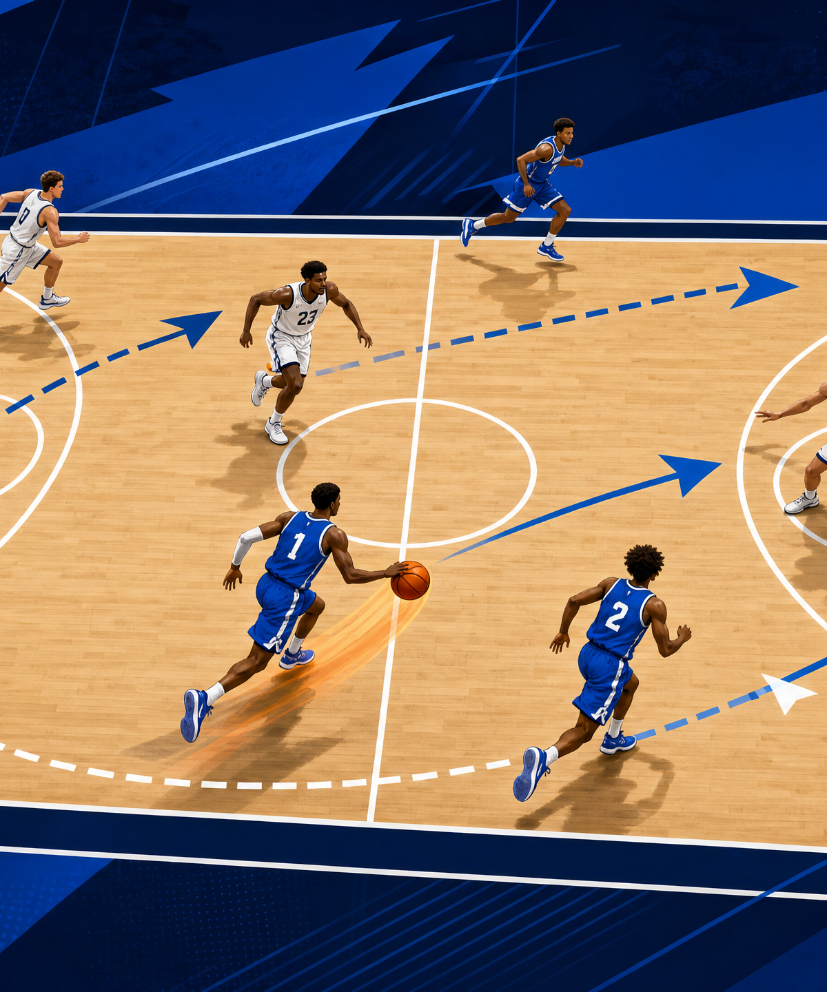 The 'Middle Relay' Full Court Press Break