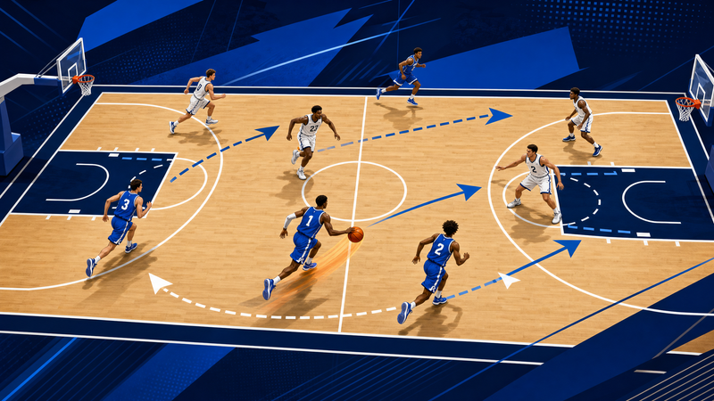 The 'Middle Relay' Full Court Press Break
