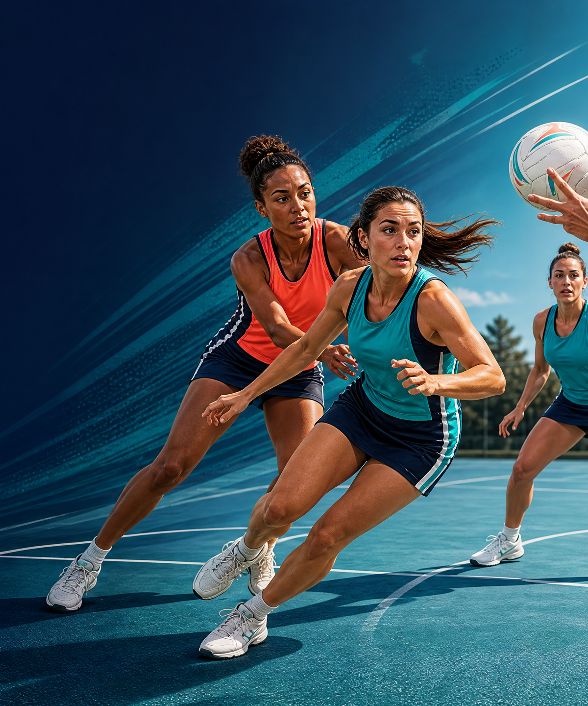Netball Dodging & Leading Drill: Clear, Front-Cut, and Drive