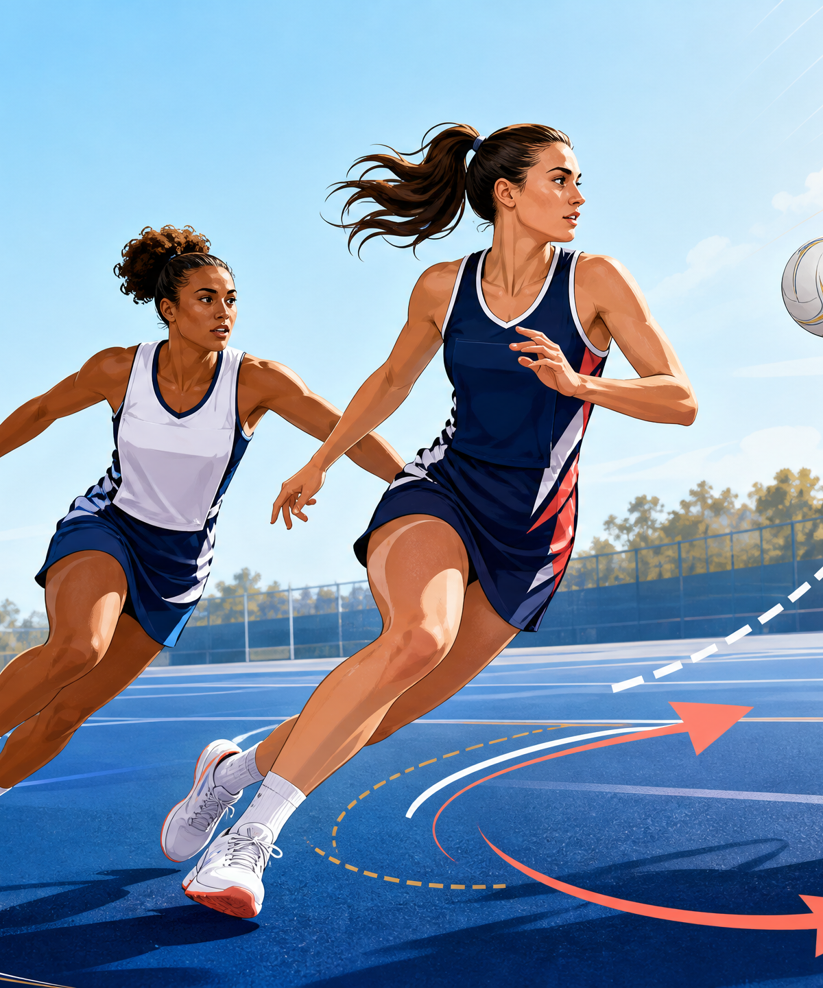 Dodging & Leading: The First-Step Advantage (3v3)