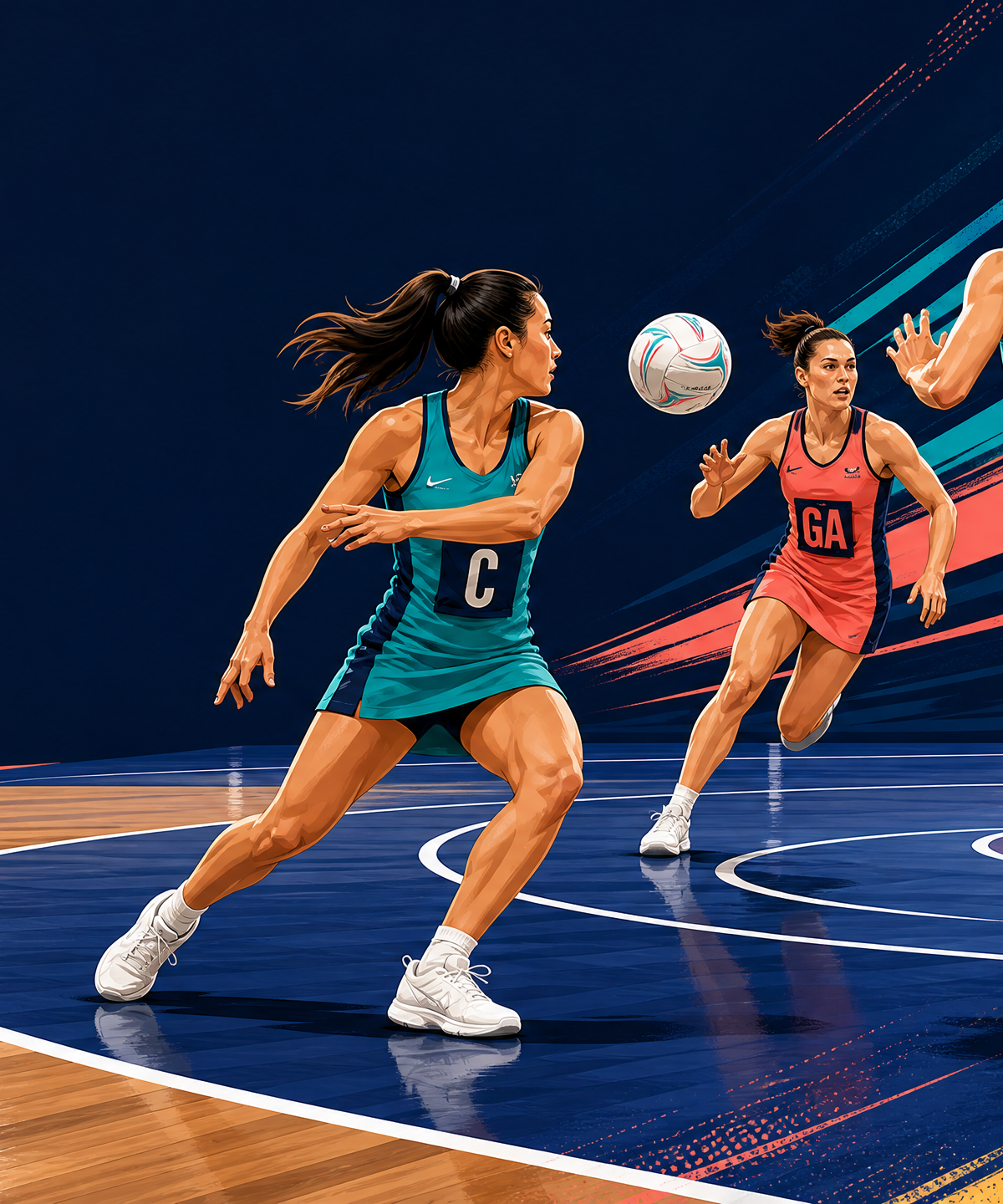 Netball Dodging & Leading Drill: V-Cut to Re-Offer