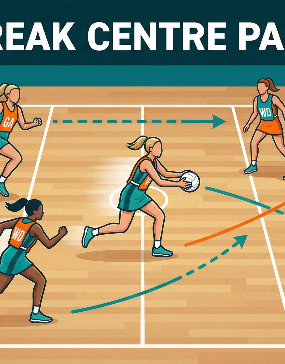 Fast Break Centre Pass Play: The Lightning Strike