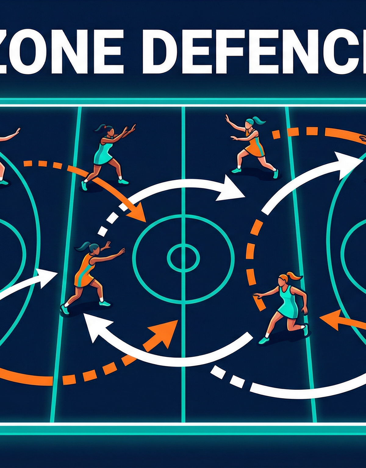 Mastering the Mid-Court Press: A Netball Zone Defence Set Play