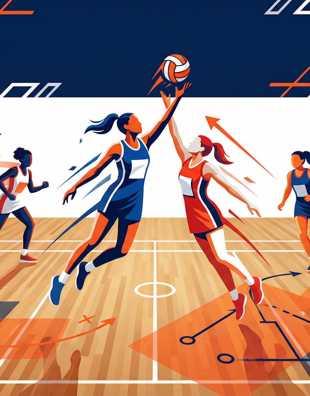 Three-Stage Attacking Play from Defence: The Full Court Transition